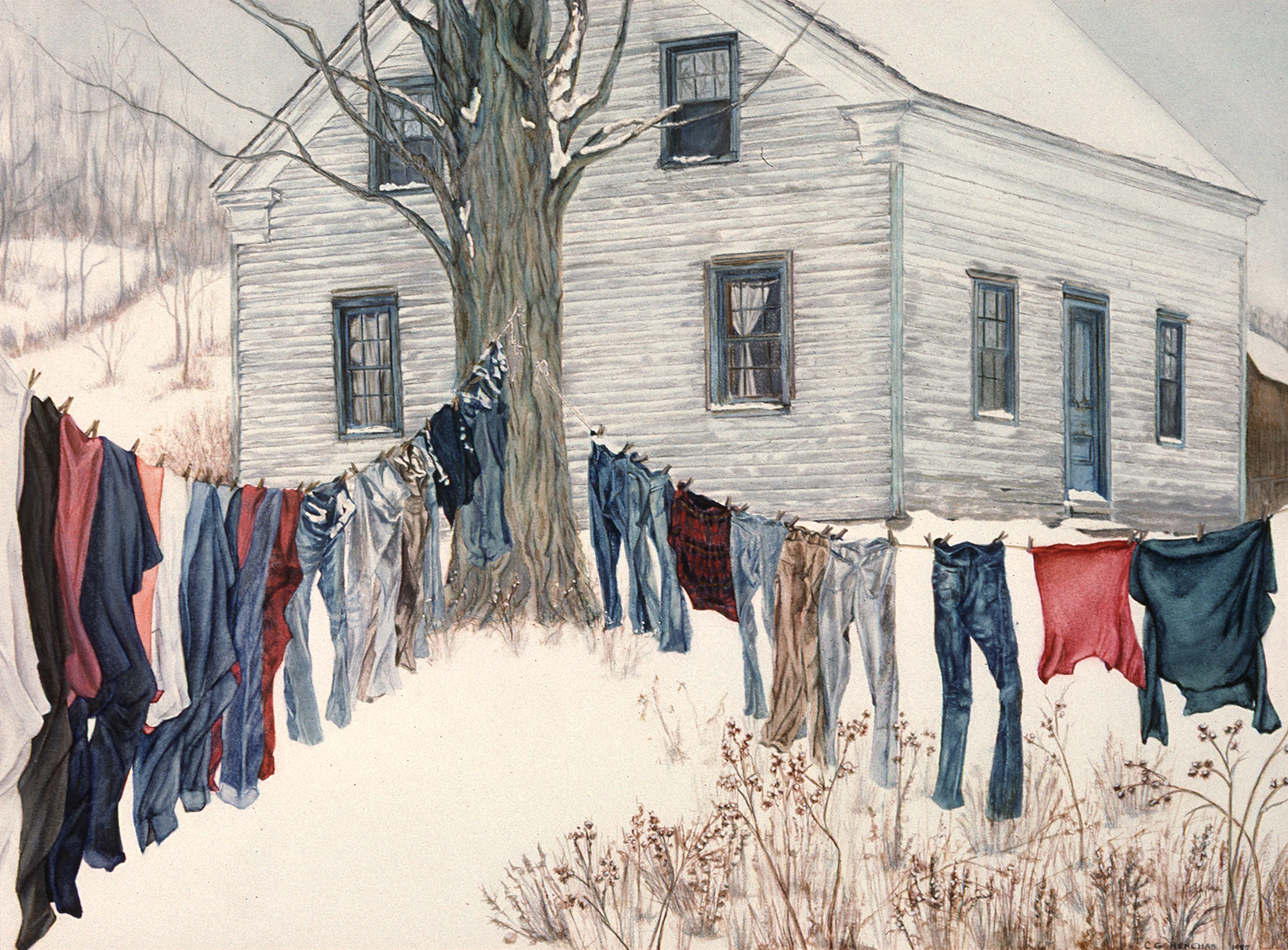 Winter Clothesline